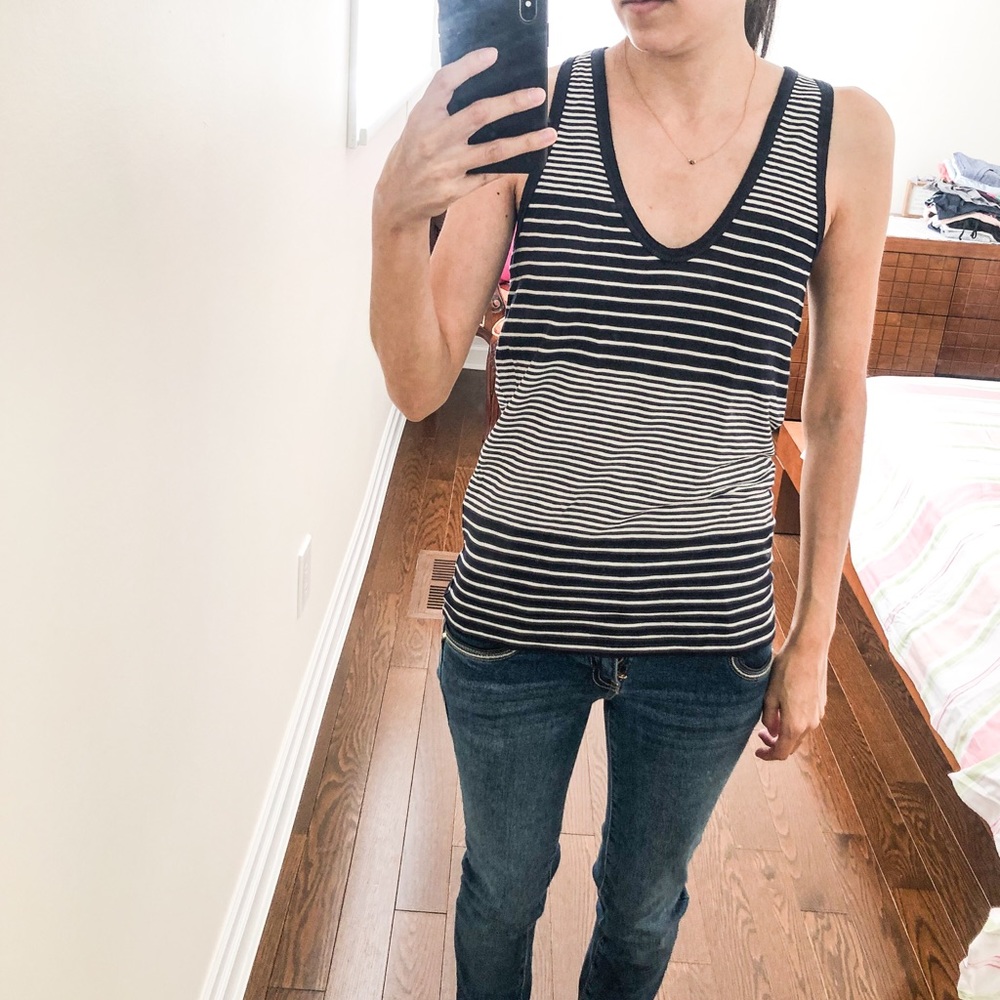 J. Crew V-neck Vintage Cotton Top